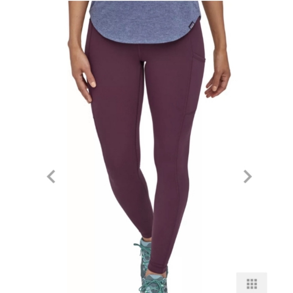 LAST CHANCE CLOSET CLOSING Patagonia Pack Out Tights Deep Plum
